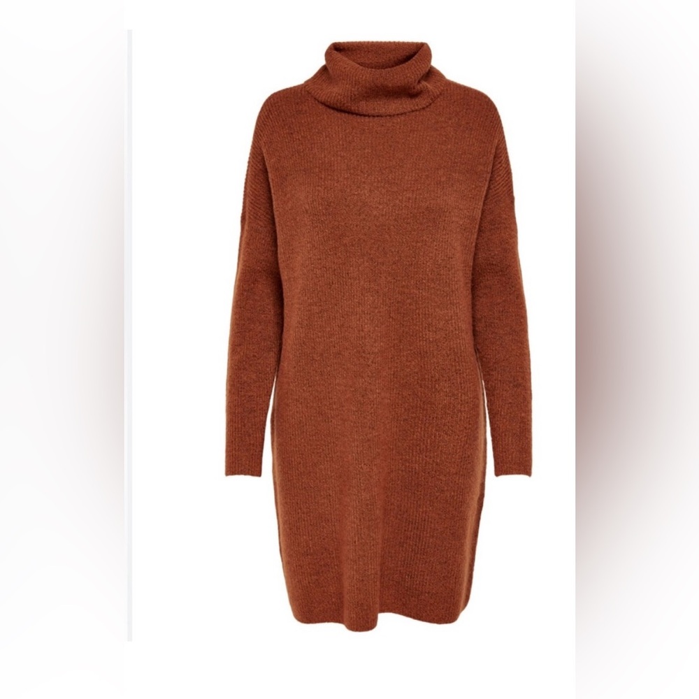 Adrienne Vittadini Rust Long Sleeve sweater Dress